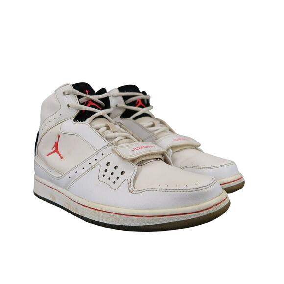 Nike Air Jordan 1 Sneakers Mens 9.5 Flight Strap 23 High Top Retro Trainer White - Picture 1 of 14